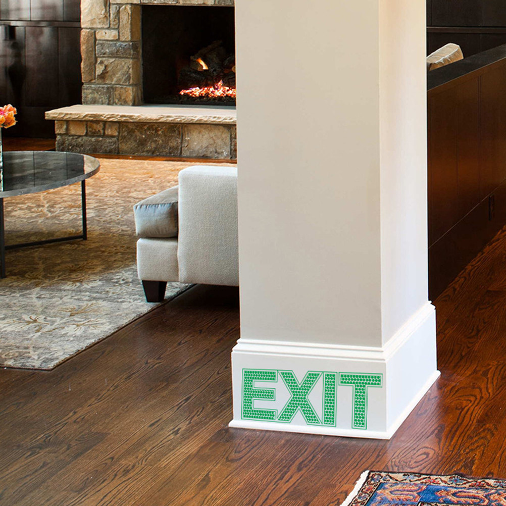 Emergency Exit Sign - Exit Wall Sticker Luminous Emergency Safety