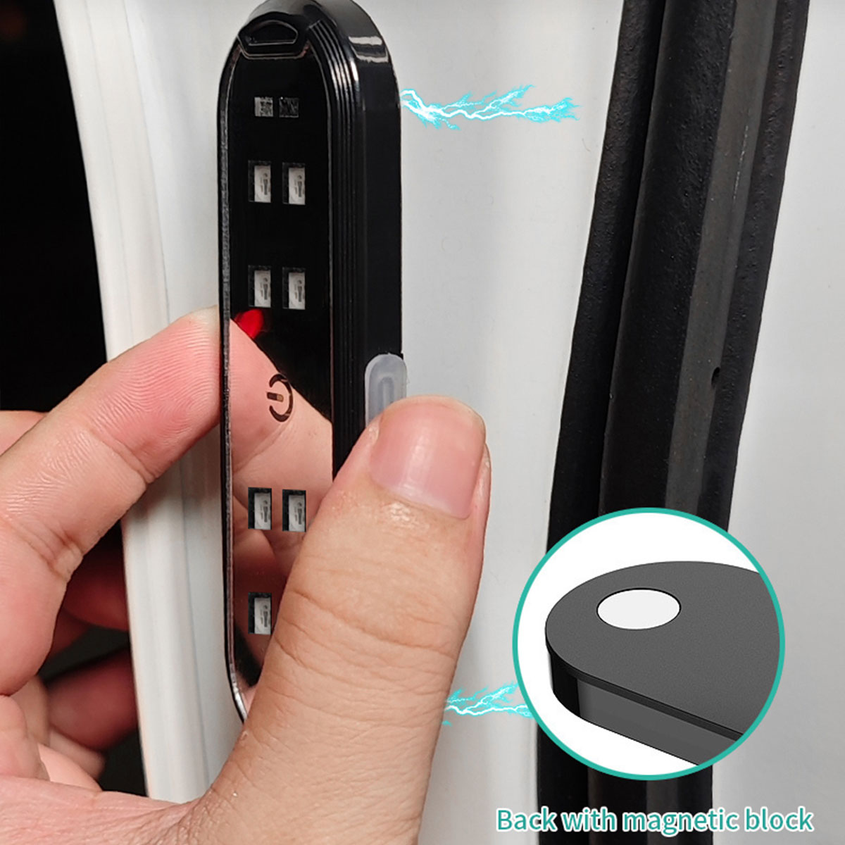 Car Door Lights LED Colorful F - Emergency Exit Sign ulasan dan harga