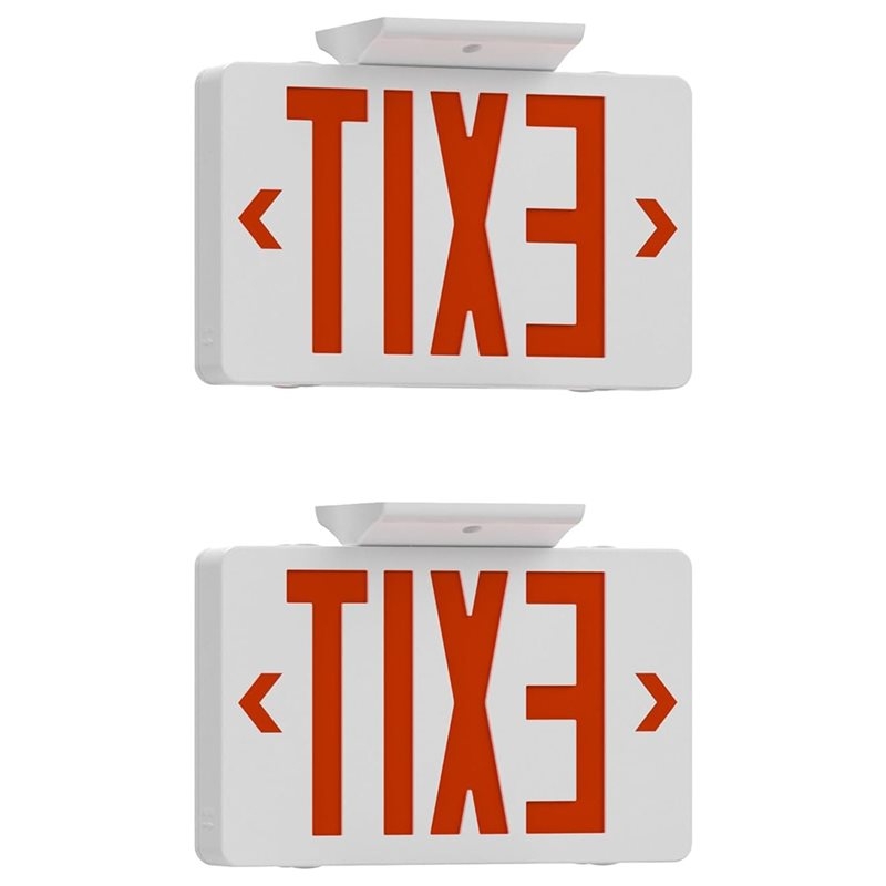 【A10R】Red Exit Sign With Emerg - Emergency Exit Sign ulasan dan harga