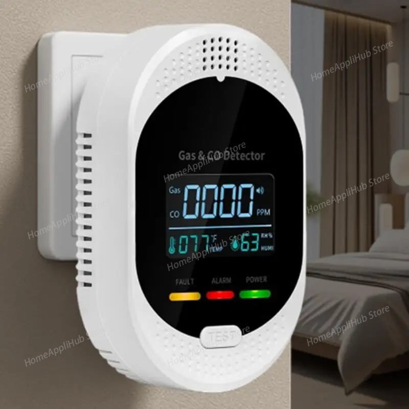 4-in-1 Detector with Temperatu - Co Detector Plug ulasan dan harga