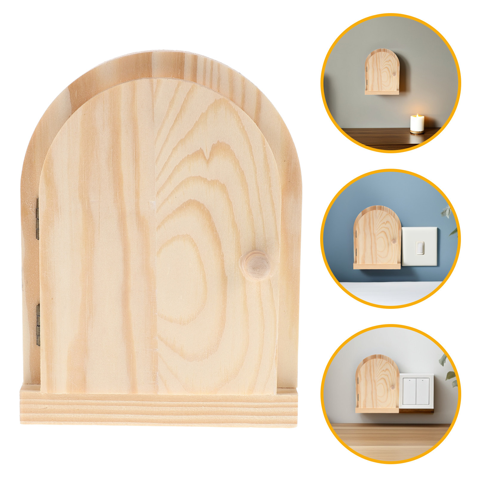 Door Shaped Wooden Outlet Cove - Outlet Cover Baby ulasan dan harga