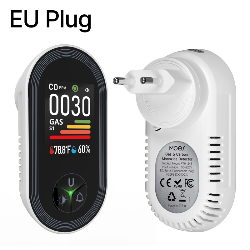 GAS CO Leak Detection Plug In  - Co Detector Plug ulasan dan harga