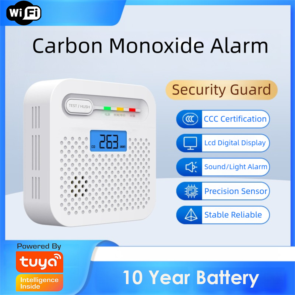 Tuya Smart WiFi CO Detector LC - Co Detector Plug ulasan dan harga