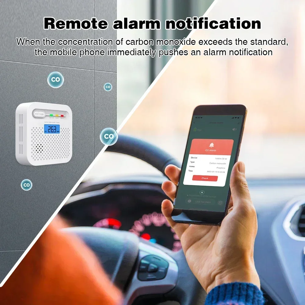 Tuya Smart WiFi CO Detector LC - Co Detector Plug ulasan dan harga
