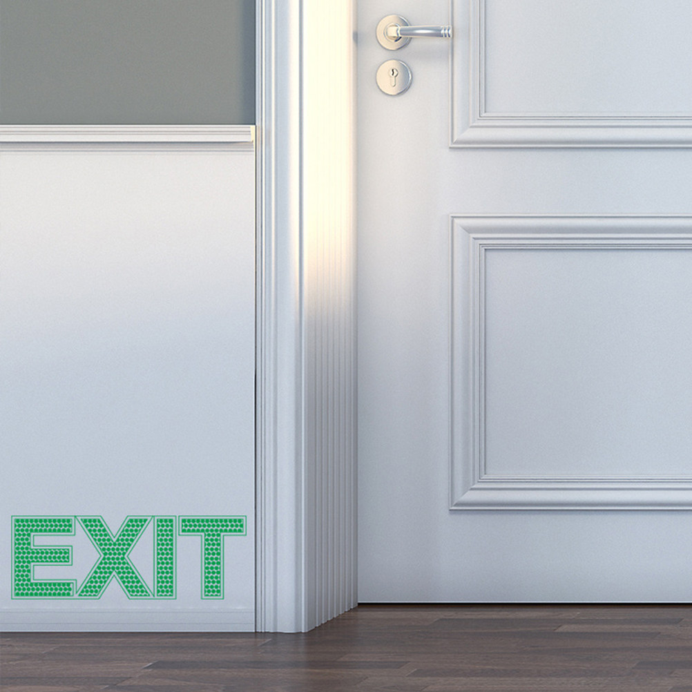 Exit Wall Sticker Luminous Eme - Emergency Exit Sign ulasan dan harga