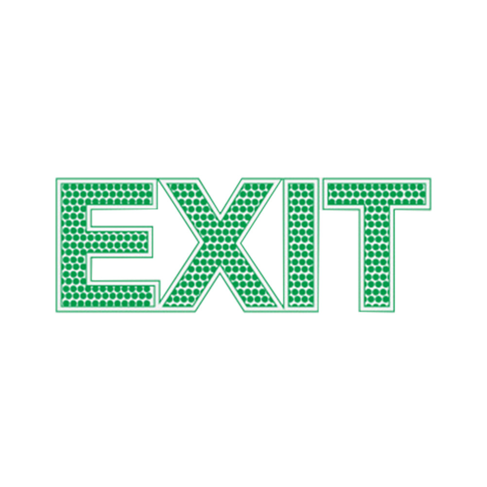 Exit Wall Sticker Luminous Eme - Emergency Exit Sign ulasan dan harga